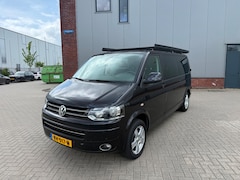 Volkswagen Transporter - 2.0 TDI L2H1 DC Comfortline 245.000 NAP DUBBELE CABINE LANG ZWART