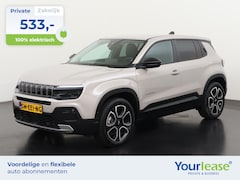 Jeep Avenger - Summit 54 kWh 3 fase | All-in 533, - Private Lease | Direct uit voorraad