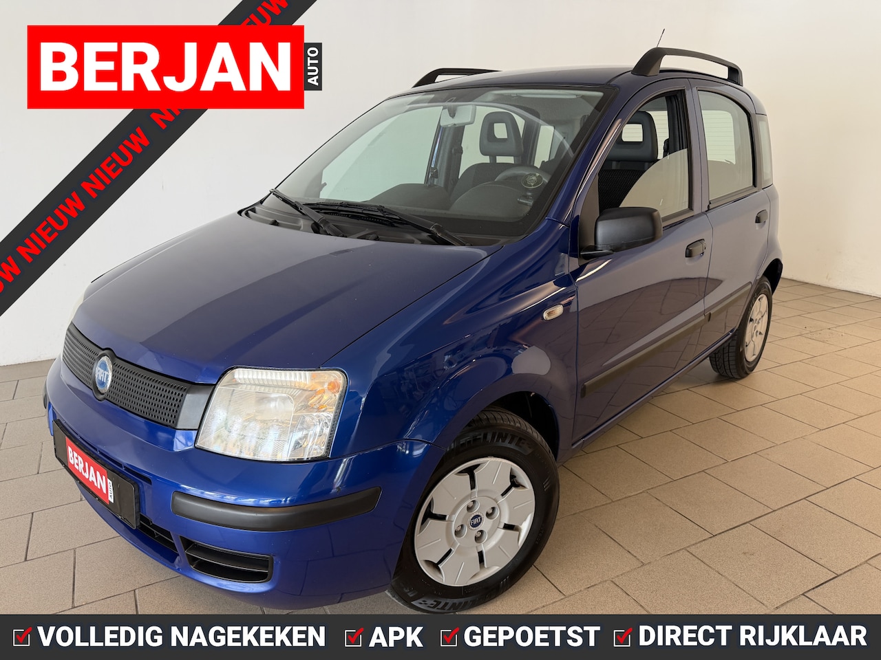 Fiat Panda - 1.1 Active STUURBEKR DAKRAILS MET LAK NETTE AUTO NWE APK PRIJSKNALLER - AutoWereld.nl