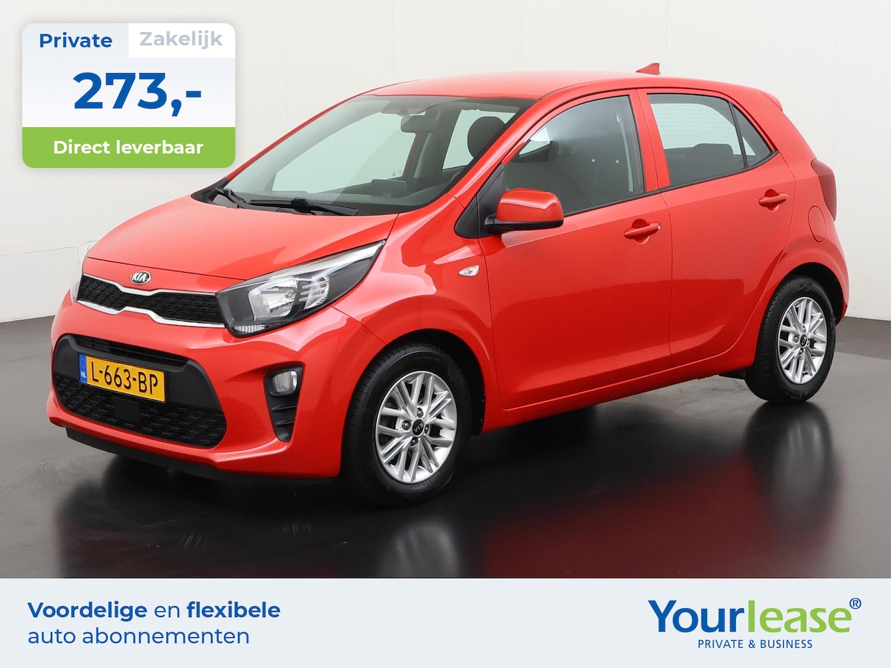 Kia Picanto - 1.0 DPi DynamicLine | All-in 273,- Private Lease | Direct uit voorraad - AutoWereld.nl