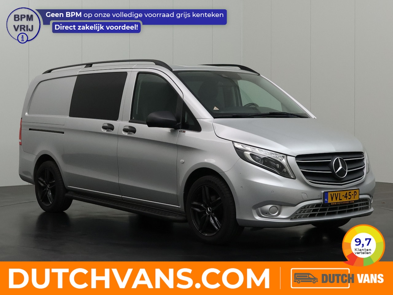 Mercedes-Benz Vito - Exclusive Dubbele Cabine | Leder | Led | Lang | Navigatie | Camera | Trekhaak | Betimmerin - AutoWereld.nl
