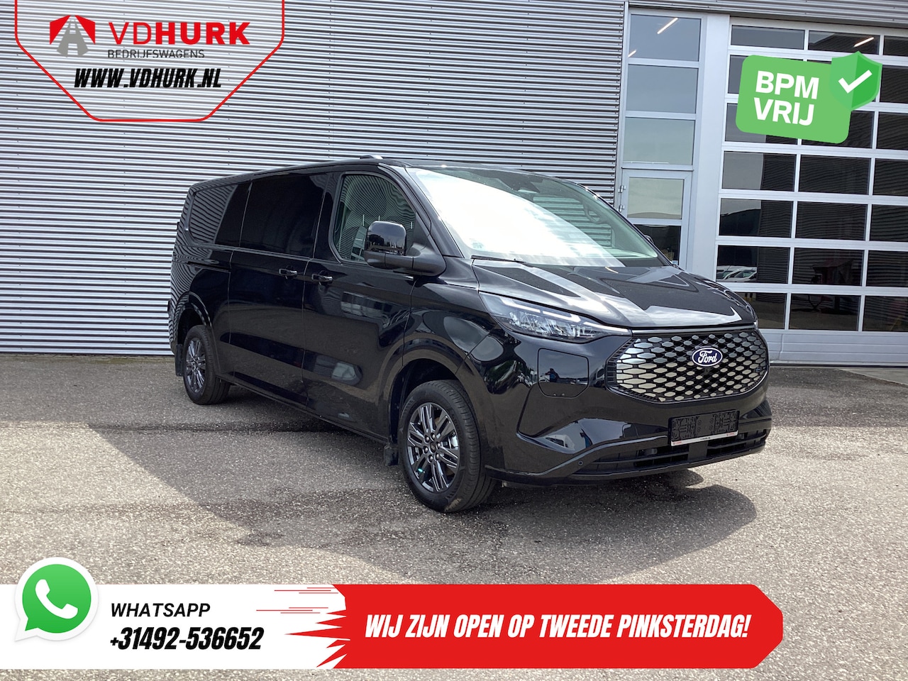 Ford Transit Custom - E-Transit 71 kWh 218 pk 340 km WLTP L2 Limited Garantie t/m 2028/ 2x Elek.Schuif/ 2.3t Tre - AutoWereld.nl