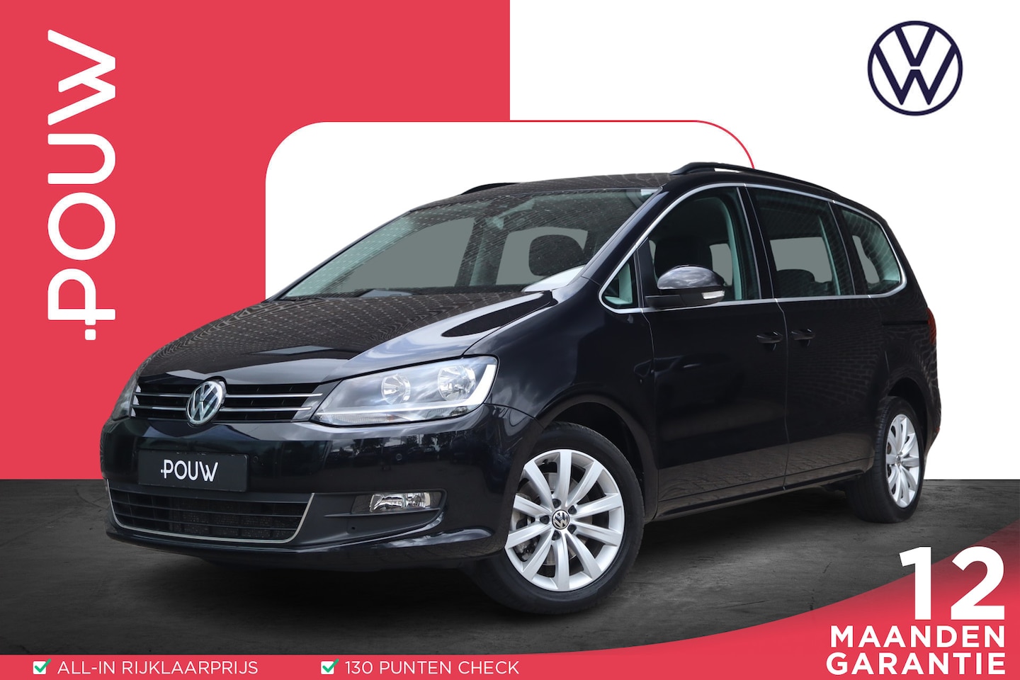 Volkswagen Sharan - 1.4 TSI 150pk Exclusive Series | 7 persoons | Wegklapbare trekhaak | Navigatie - AutoWereld.nl