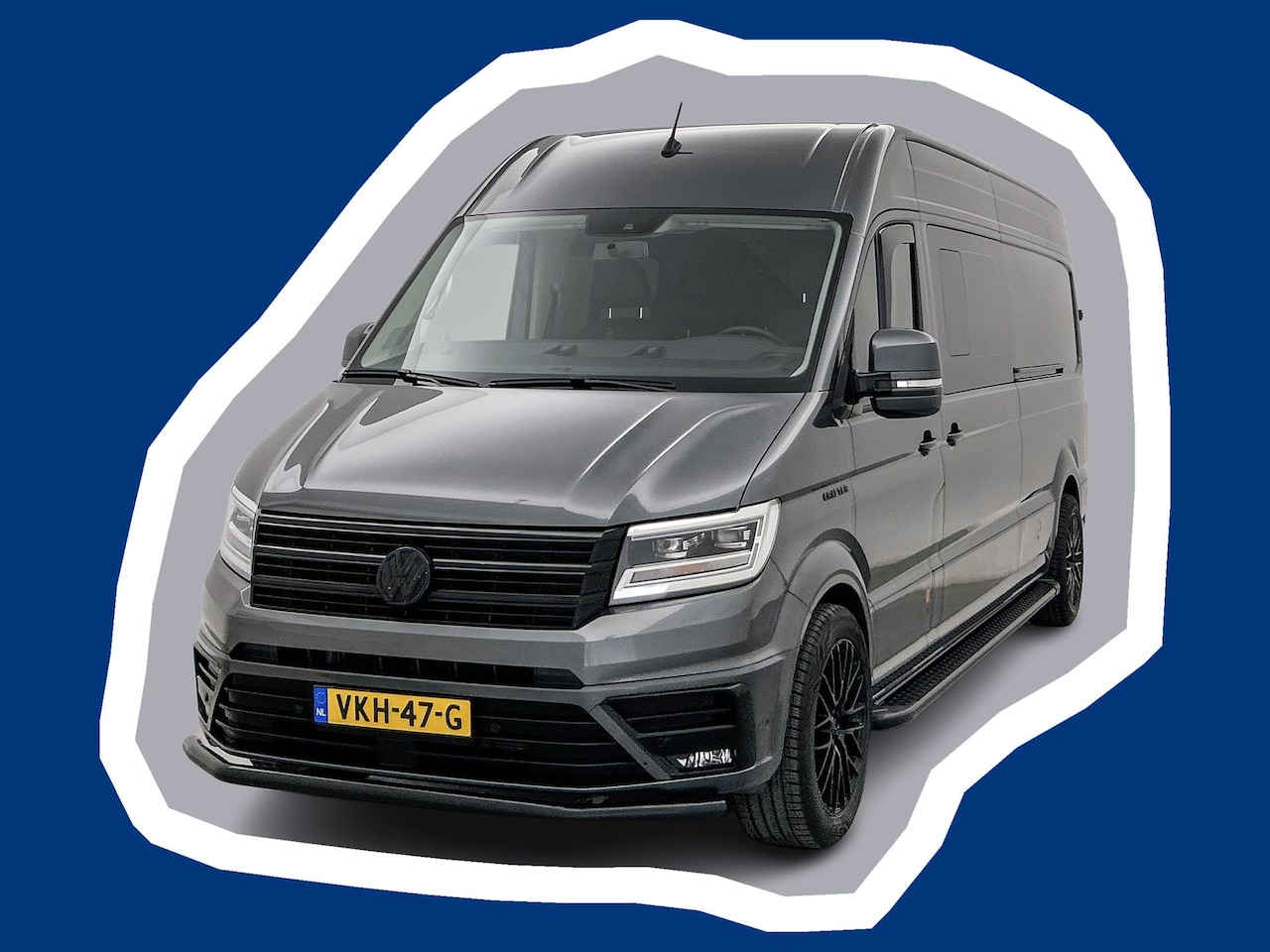 Volkswagen Crafter - 35 2.0 TDI L4H3 DC 177pk Leder Schuifdeur L+R Dubbele cabine Led Adaptieve cruise control - AutoWereld.nl