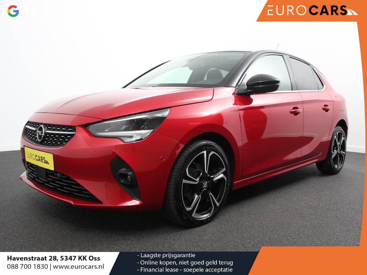 Opel Corsa - 1.2 Elegance Sky Climate control Cruise control LED Panorama dak Stuurverwarming 360 camer - AutoWereld.nl