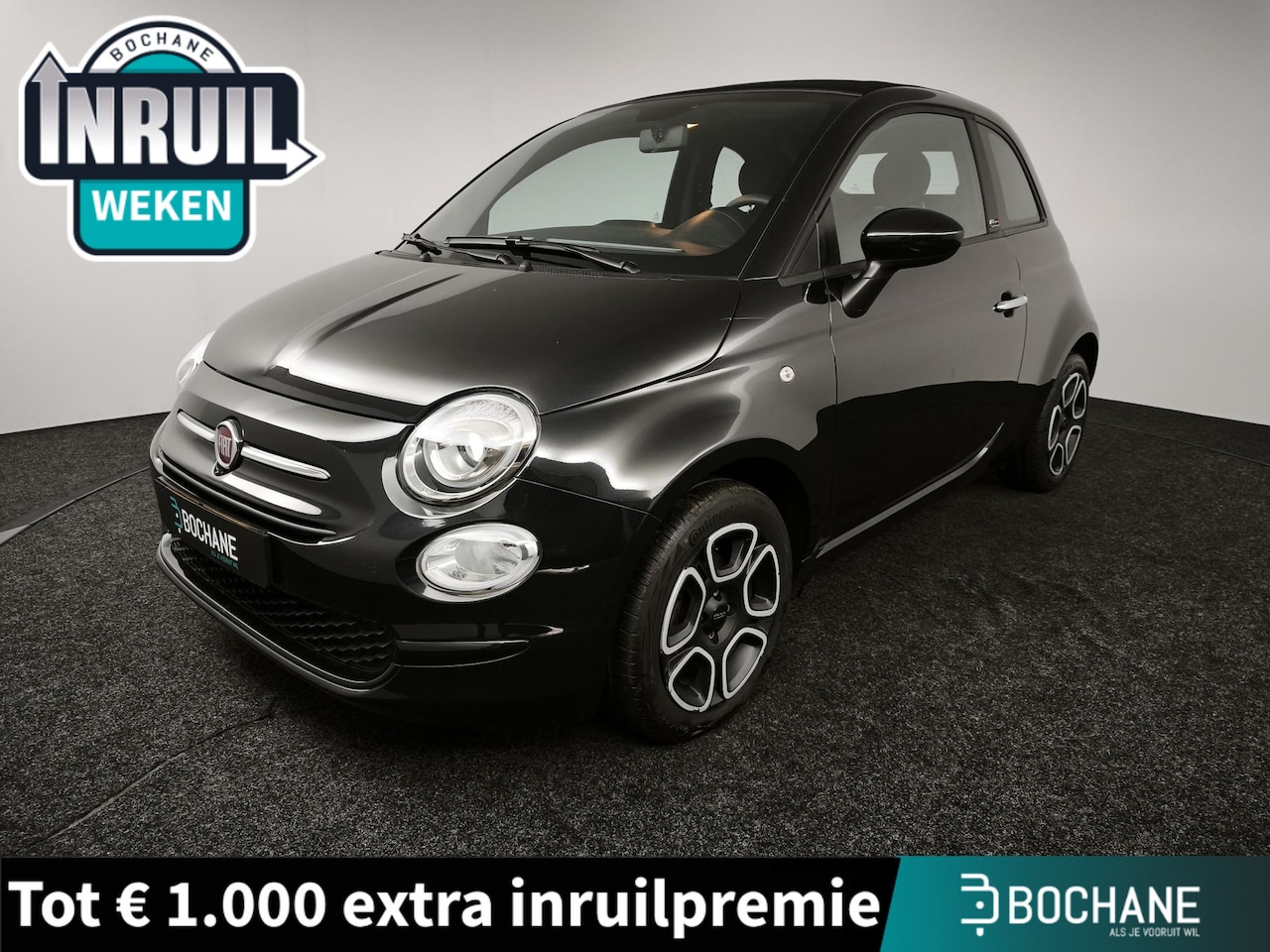 Fiat 500 C - 1.0 Hybrid Club | Apple CarPlay / Android Auto | Cruise Control | Parkeersensoren | DAB+ | - AutoWereld.nl