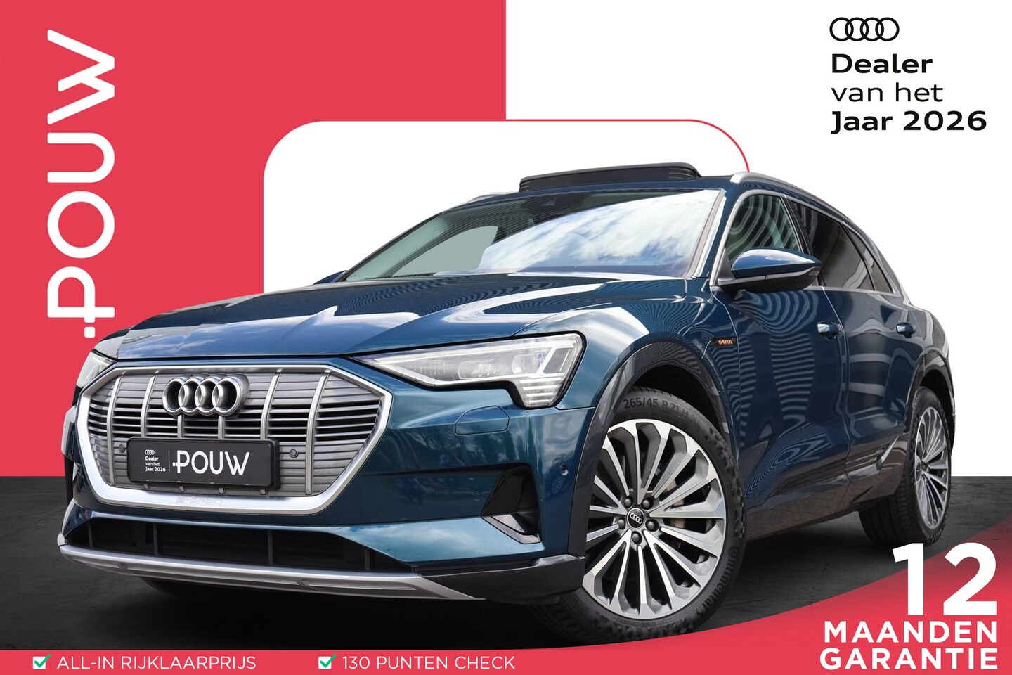 Audi e-tron - 55 quattro 408pk Business edition Plus 95 kWh | Panoramadak | Achteruitrijcamera - AutoWereld.nl