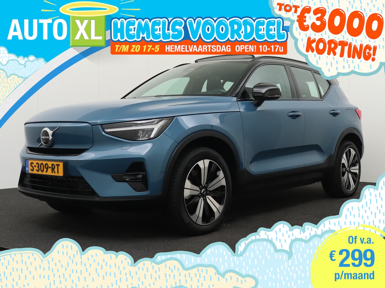 Volvo XC40 - Recharge Ultimate 70 kWh (96%SOH) Warmtepomp Pano-dak Camera - AutoWereld.nl