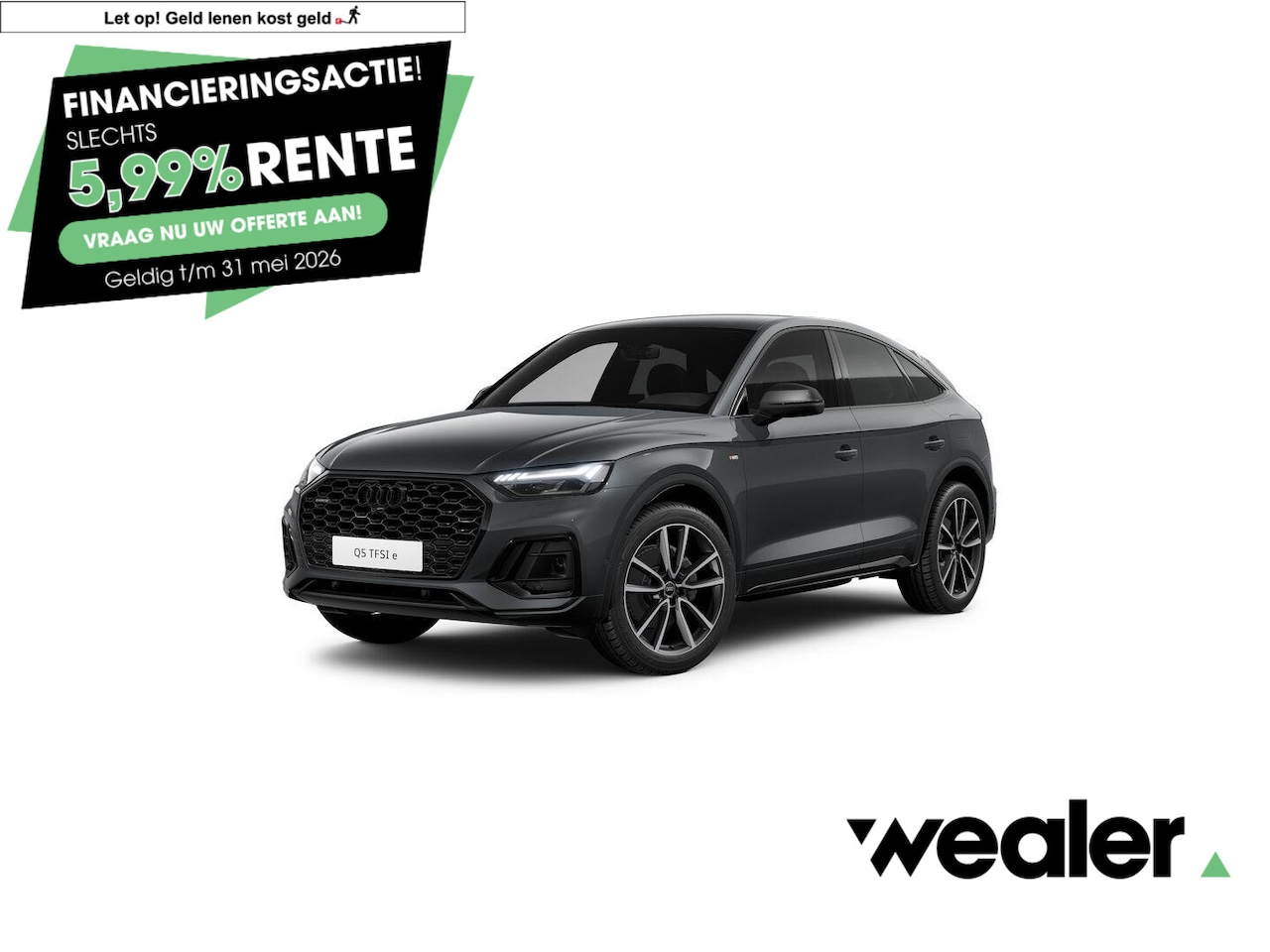 Audi Q5 Sportback - 50 TFSI e S edition Competition | 299 PK | SoH 87% |Trekhaak | Area view 360 | Led Matrix - AutoWereld.nl