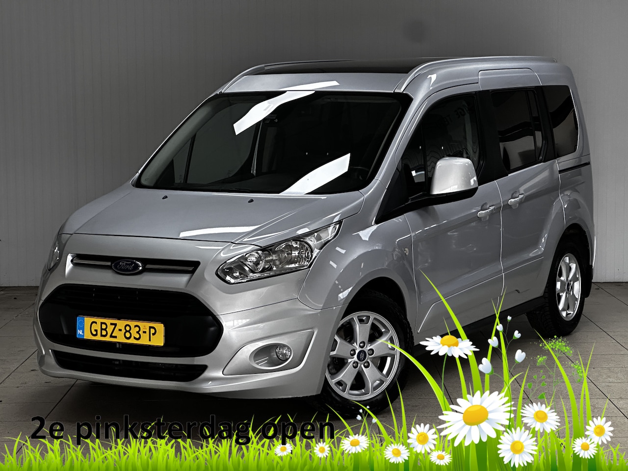 Ford Tourneo Connect Compact - 1.0 Titanium /Pano-Dak! /Zij-schuifdeur R+L! /Trekhaak! /DAB+! /Voorruitverw. /Navi /Clima - AutoWereld.nl