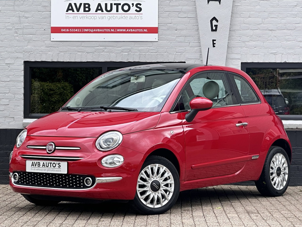 Fiat 500 - 1.2 Lounge Airco PDC Cruise Control TFT Scherm - AutoWereld.nl