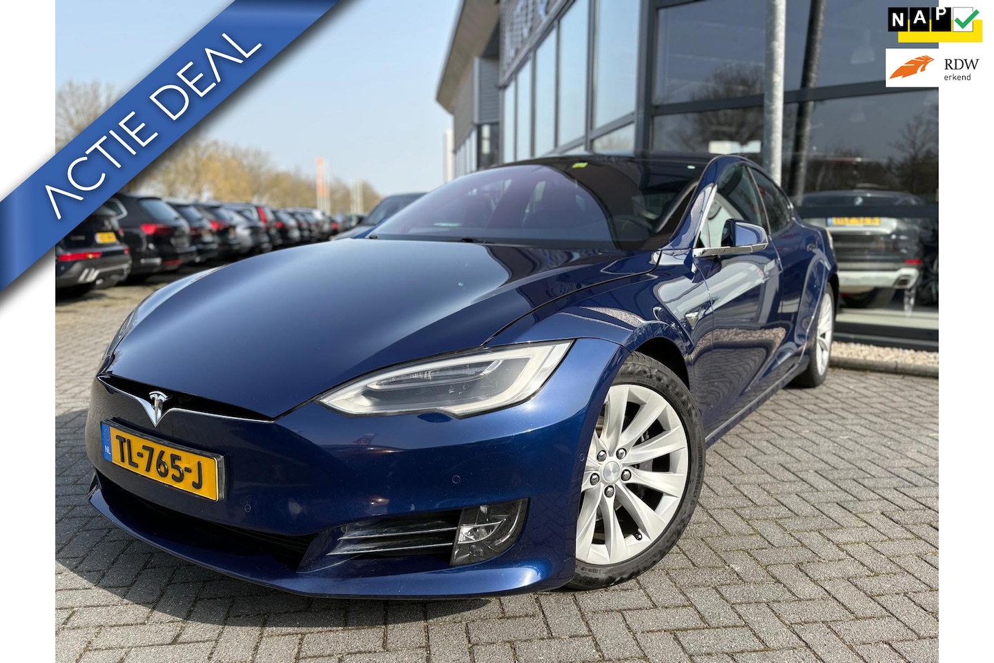 Tesla Model S - 100D AWD Leer|INCL BTW| 1e eig. Full Autopilot| Alcantara dak| Luchtvering| Panoramadak| I - AutoWereld.nl
