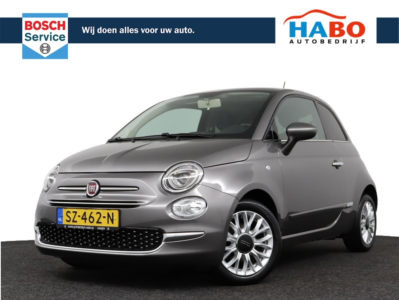 Fiat 500 - 0.9 TWINAIR TURBO LOUNGE ECC/CRUISE/NAV/PANO.DAK/REGEN.SENS/PARK.SENS - AutoWereld.nl