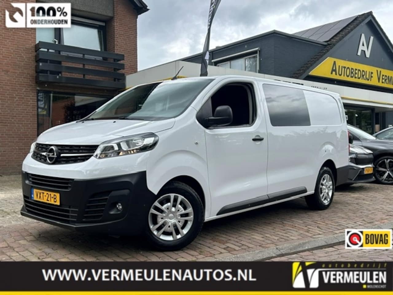 Opel Vivaro - 2.0 Diesel 145PK L3H1 DC Dubbele Cabine + Airco/ Cruise/ Navi/ CarPlay/ Trekhaak/ NL auto - AutoWereld.nl