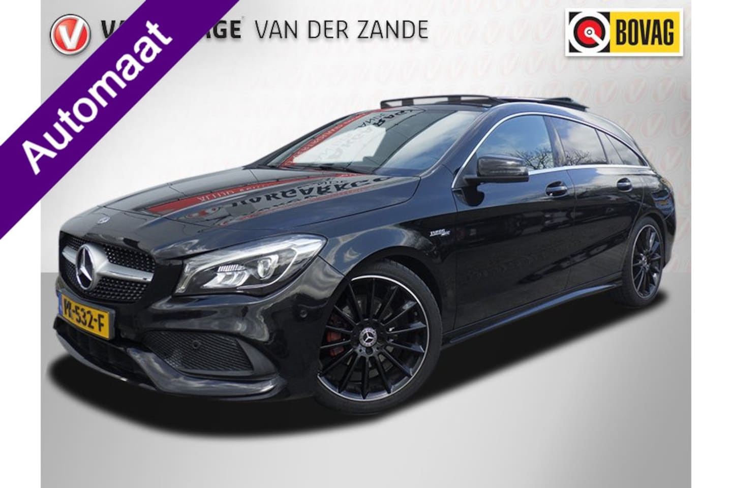 Mercedes-Benz CLA-klasse Shooting Brake - 180 AMG AUT, Panodak, Camera, Leder Two Tone, Compleet, NL/NAP! - AutoWereld.nl