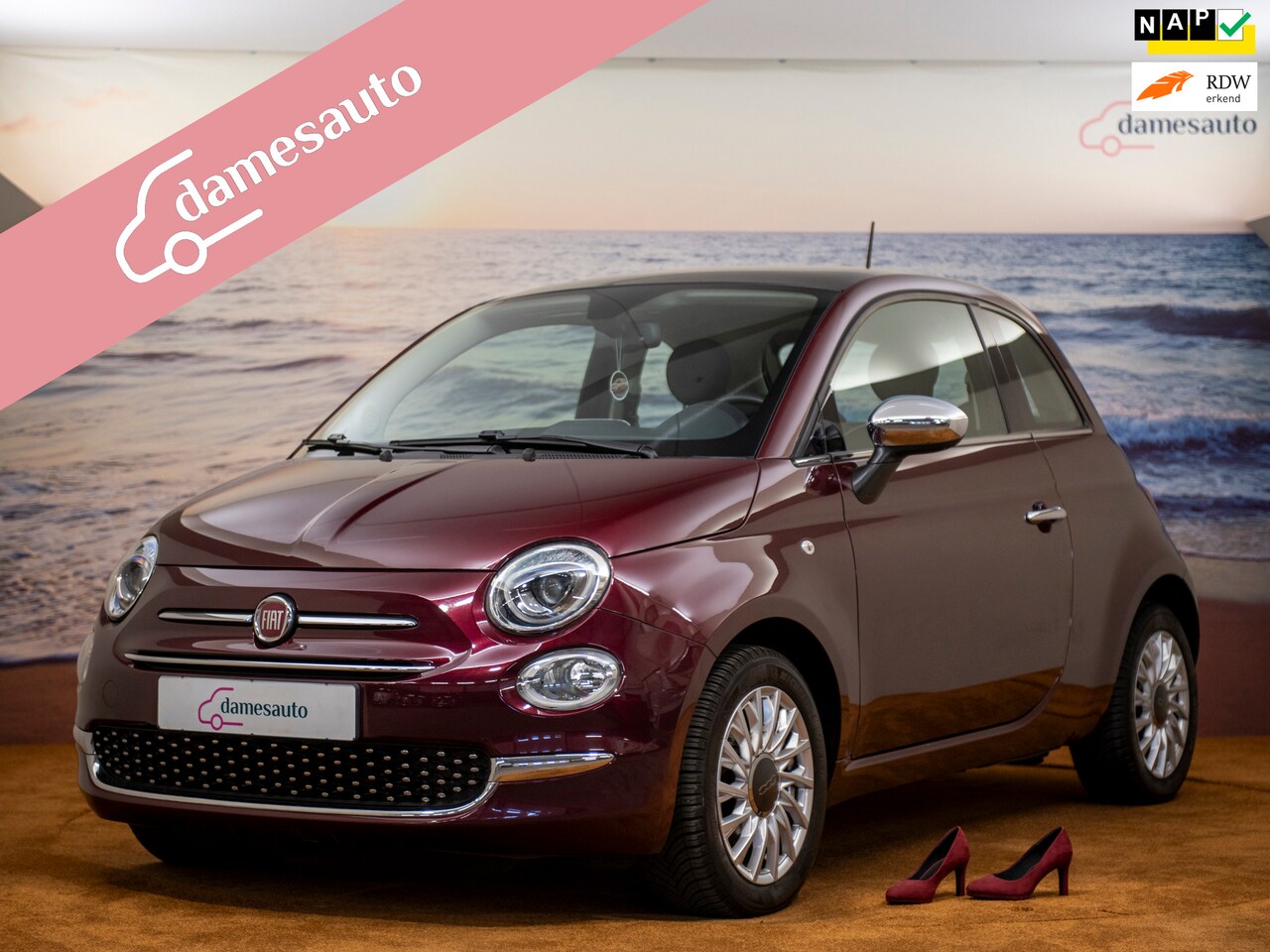 Fiat 500 - 1.2 Lounge 1.2 Lounge, NAP, incl garantie, Panoramadak. - AutoWereld.nl
