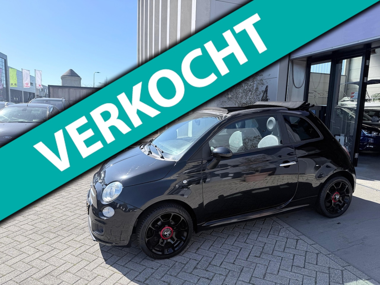 Fiat 500 - 1.2 Sport CABRIO! ZEER NETTE AUTO! INRUIL MOGELIJK! - AutoWereld.nl