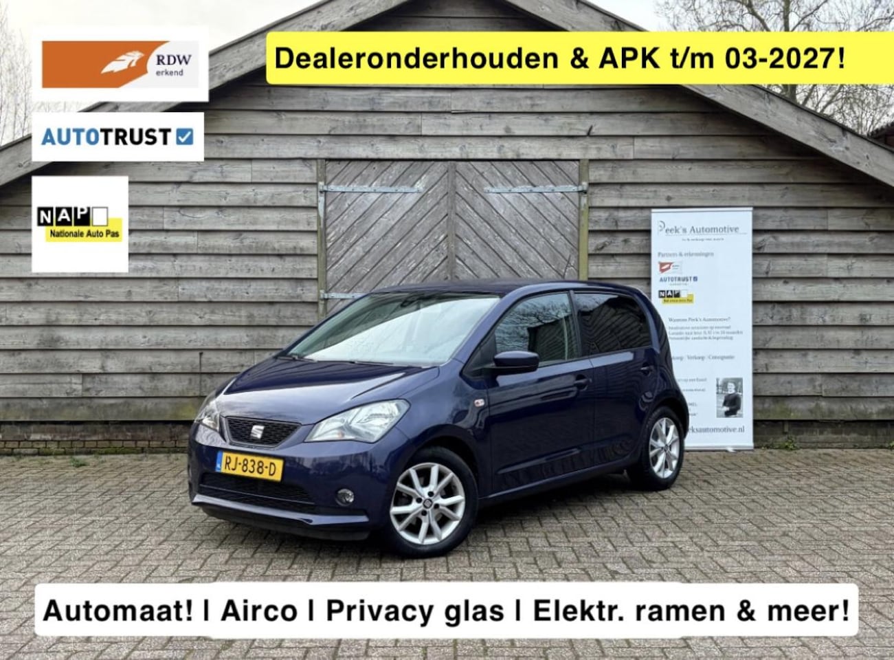 SEAT Mii - 1.0 Sport Intense | Automaat | Airco | Elektrische ramen | Lichtmetalen velgen | Dealerond - AutoWereld.nl