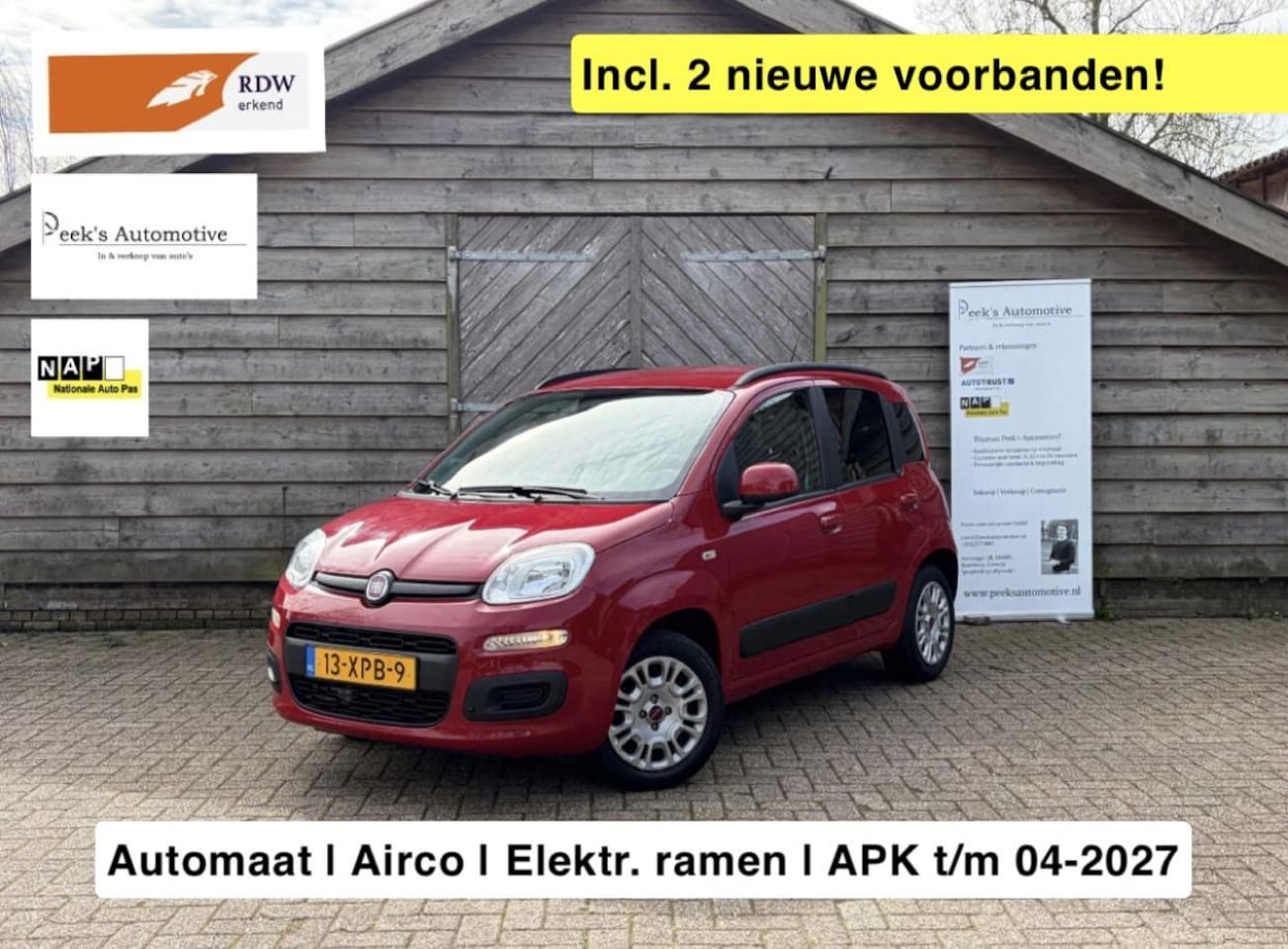 Fiat Panda - 0.9 TwinAir Lounge | Automaat | Airco | Elektrische ramen | 2e Eigenaar | APK t/m 09-04-20 - AutoWereld.nl