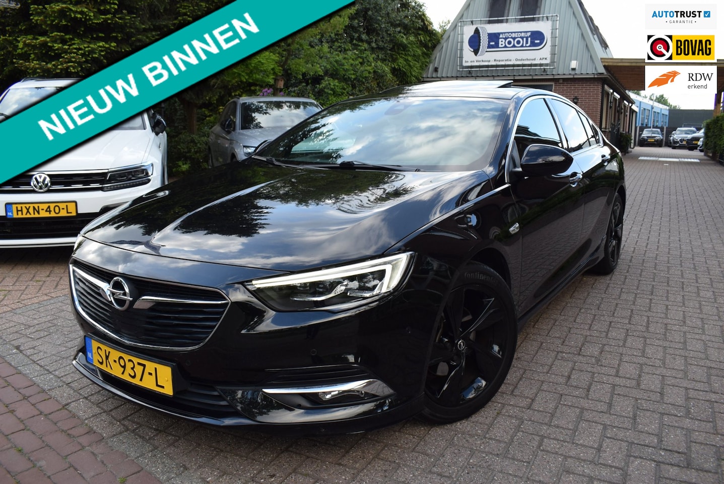 Opel Insignia Grand Sport - 1.5 Turbo Exclusive AUTOM/PANO DAK/ADAP CRUISE/CARPLAY/CAMERA/LEDER//NL-AUTO/STOEL STUUR A - AutoWereld.nl