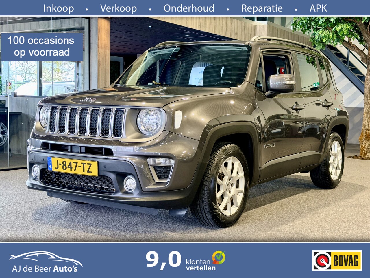 Jeep Renegade - 1.3T-e Limited Automaat | Airco | Cruise adaptief | Zeer nette auto - AutoWereld.nl