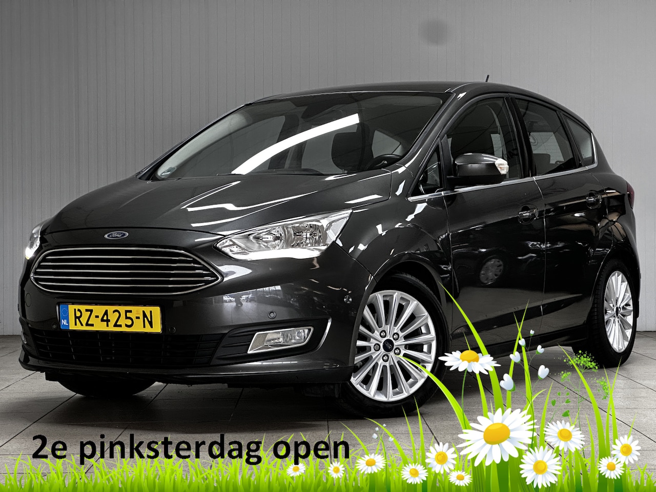 Ford C-Max - 1.0 Titanium/ 17'' LMV/ PDC V+A/ Voorruitverw./ Keyless/ Navi/ Clima/ Cruise/ Elek. pakket - AutoWereld.nl