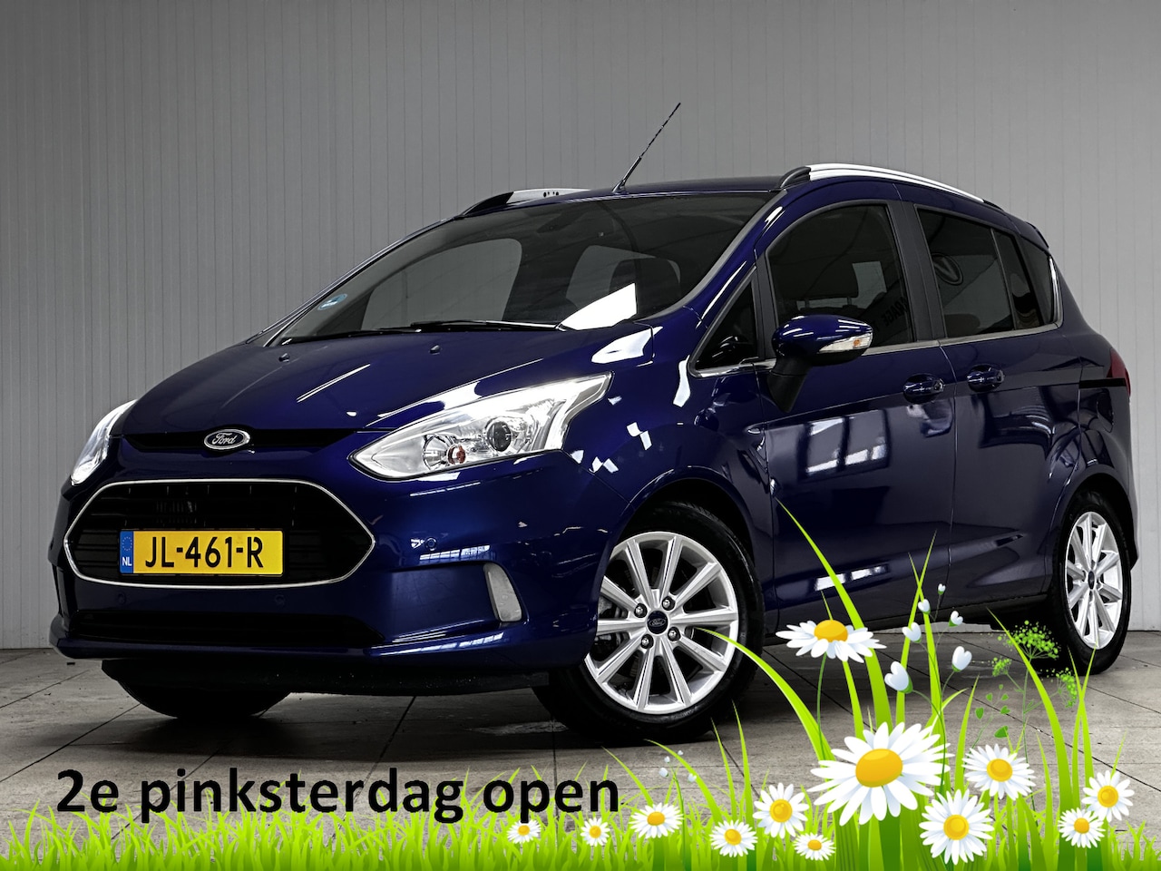 Ford B-Max - 1.0 EcoBoost Titanium /Pano-Dak /Trekhaak! /Camera /Navi /Climat /Cruise /Elek. pakket /Bl - AutoWereld.nl