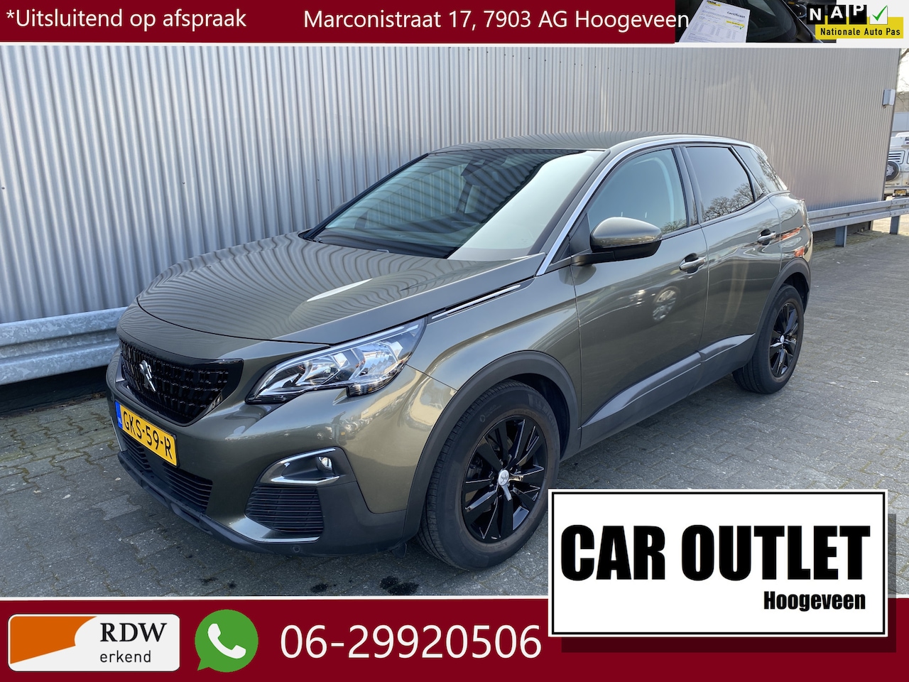 Peugeot 3008 - 1.2 PureTech Active Pack AUTOMAAT, 153Dkm, Clima, Navi, Digitale Cockpit, PDC & Cam, LM, n - AutoWereld.nl