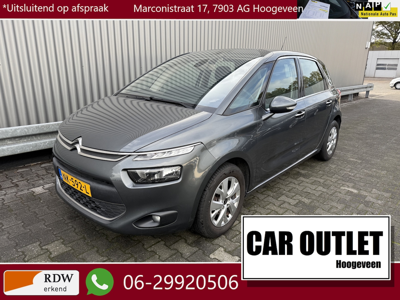 Citroën C4 Picasso - 1.6 VTi Intensive Clima, Navi, LM, Cruise, – Inruil Mogelijk – - AutoWereld.nl