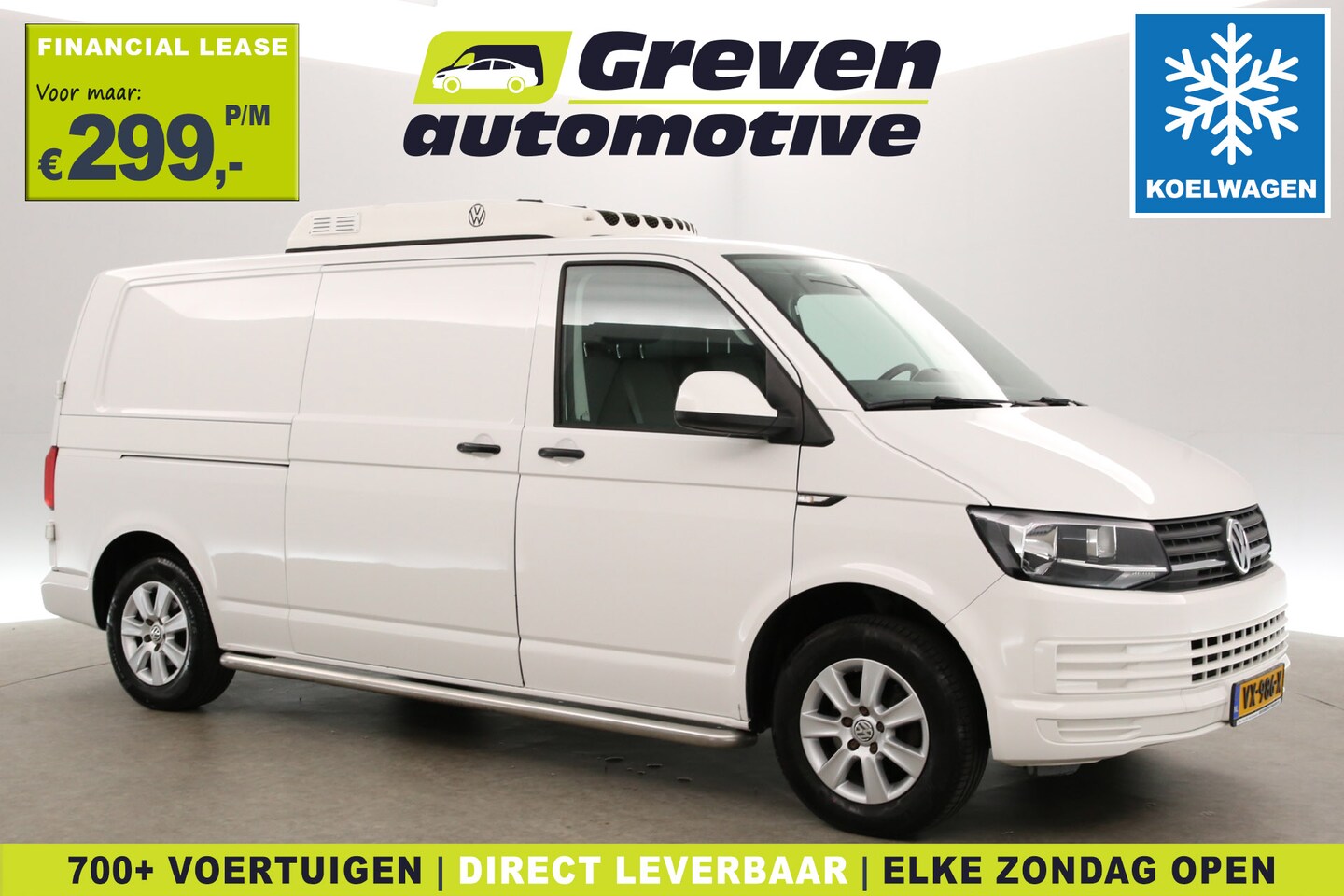 Volkswagen Transporter - 2.0 TDI 140PK L2H1 | Nachtkoeling | Koelwagen 0° | Marge | Airco | Cruise | 3 Zits | Trekh - AutoWereld.nl