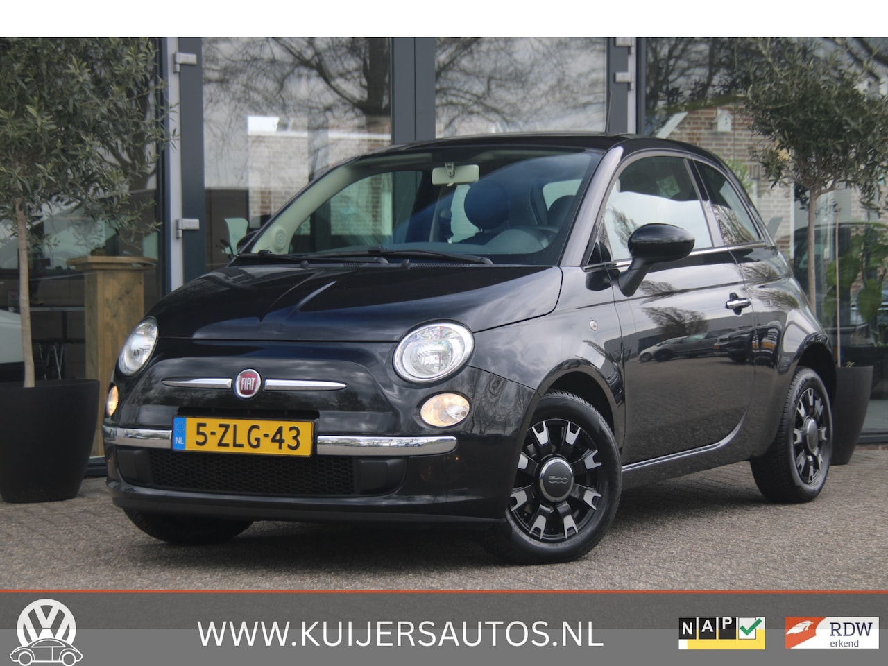 Fiat 500 - 1.2 Lounge | Pano | Leder | LM | - AutoWereld.nl