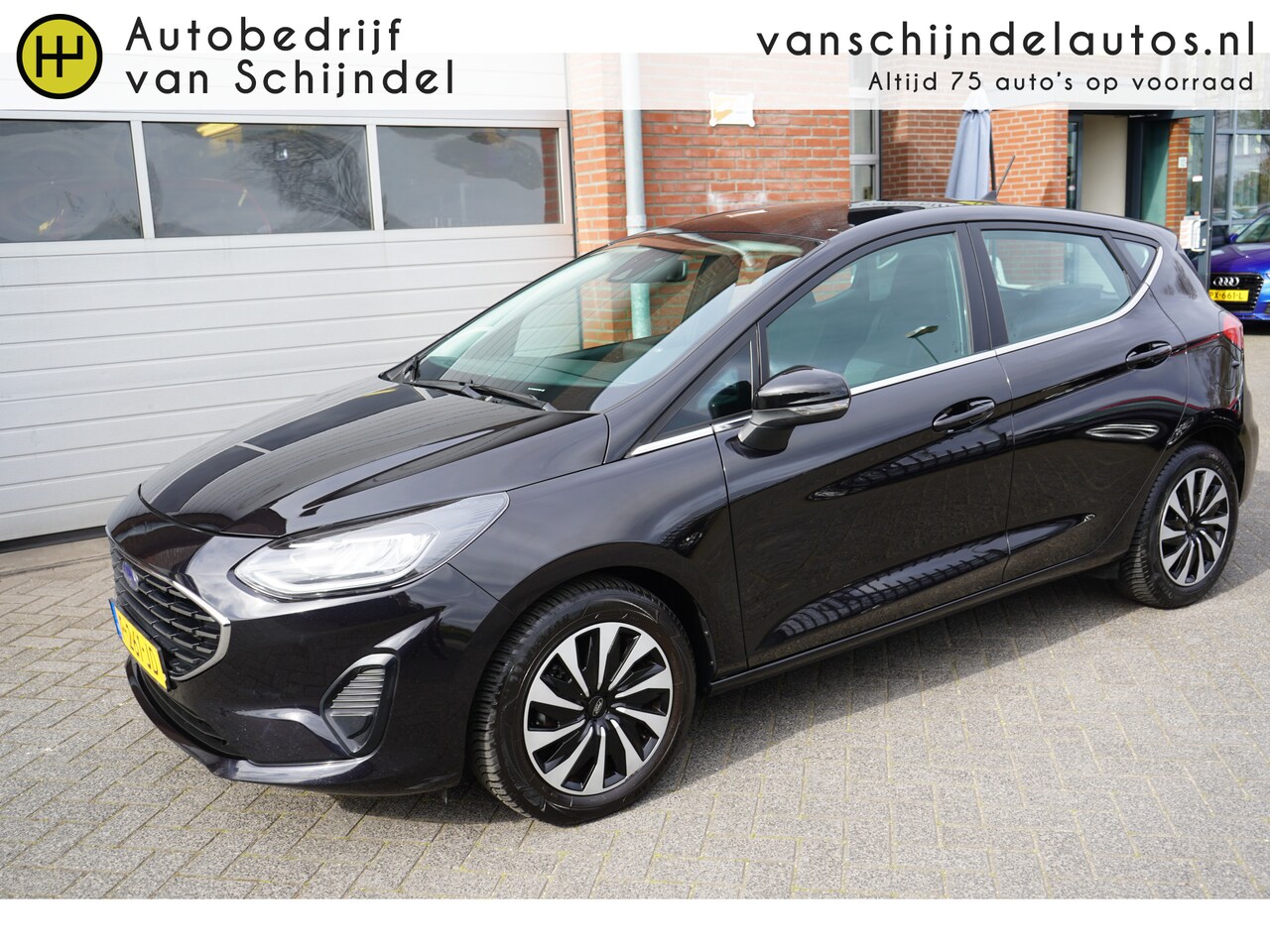 Ford Fiesta - 1.0 ECOBOOST HYBRID TITANIUM ORIGINEEL NEDERLANDS NIEUW MODEL FULL LED ANDROID/APPLECARPLA - AutoWereld.nl