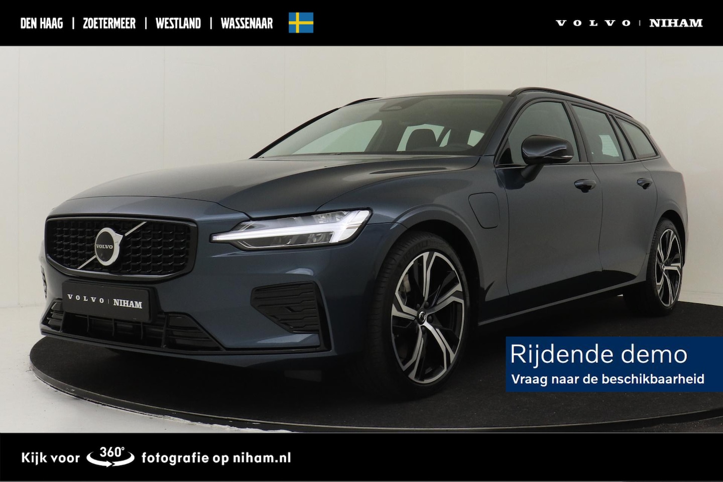 Volvo V60 - T8 PLUG-IN HYBRID AWD PLUS PERFORMANCE ED. DARK -HARMAN/KARDON|360°CAM|POWER-SEATS|POLESTA - AutoWereld.nl