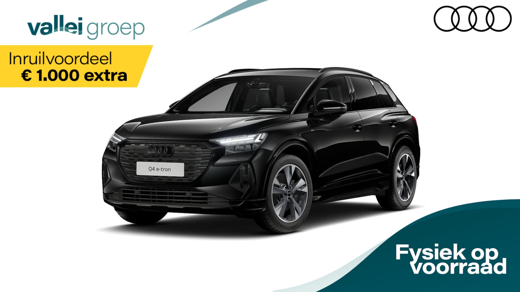 Audi Q4 e-tron - 45 quattro 286 pk S edition Competition | Trekhaak | Optiekpakket zwart plus | Assistentie - AutoWereld.nl