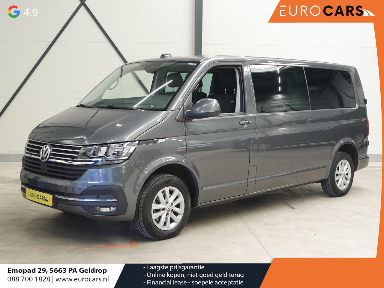 Volkswagen Transporter - 2.0 TDI L2H1 Automaat Dubbele Cabine Airco Cruise Navigatie Parkeersensoren - AutoWereld.nl