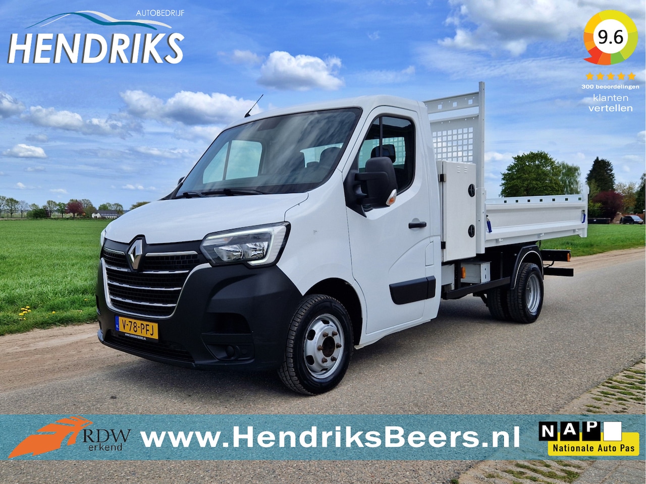 Renault Master - T35 2.3 dCi 145 L3 Kipper - 145 Pk - Euro 6 - Airco - Cruise Control - AutoWereld.nl
