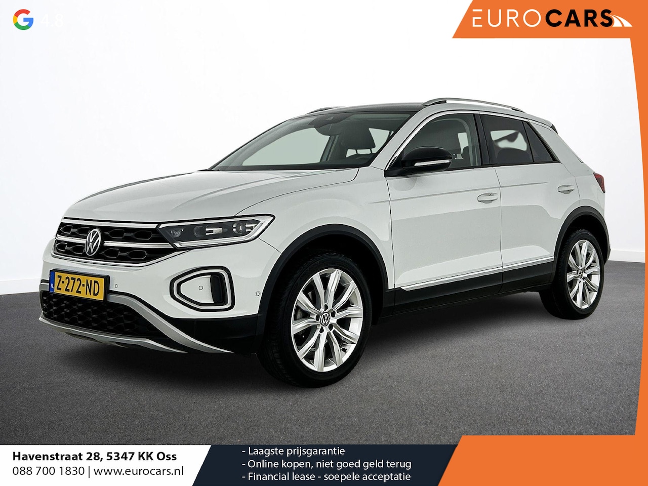 Volkswagen T-Roc - 1.5 TSI 150pk DSG / Automaat Style two tone Navigatie Apple Carplay/Android Auto Parkeerse - AutoWereld.nl