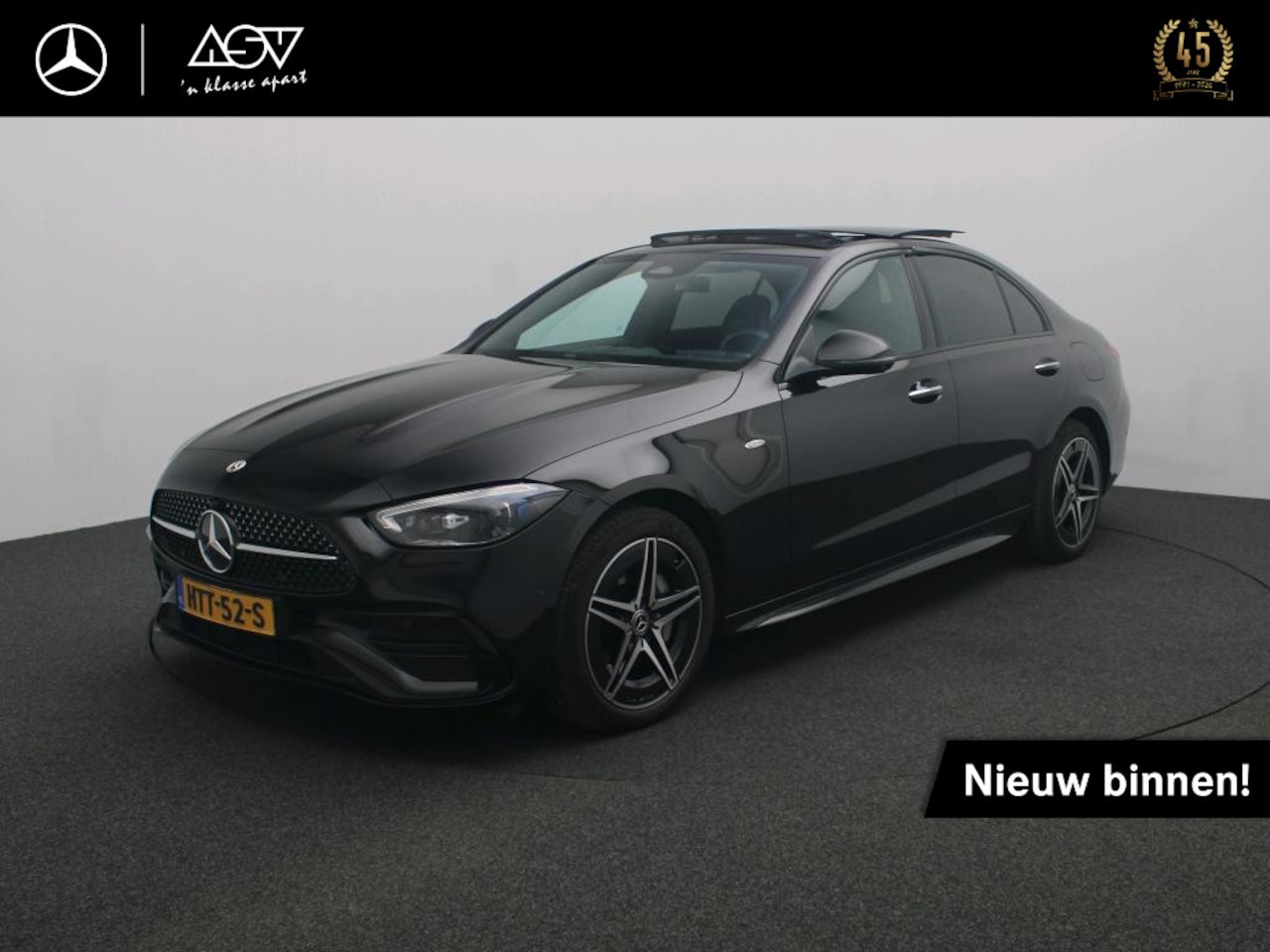 Mercedes-Benz C-klasse - 300 e AMG Business Solution | Panorama - Schuifdak | Burmester Surround System | Head-Up D - AutoWereld.nl