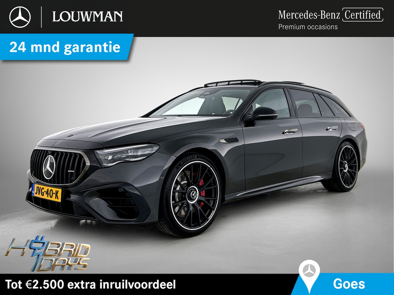 Mercedes-Benz E-klasse Estate - Mercedes-AMG 53 4MATIC+ | AMG DYNAMIC PLUS Paket | Panoramadak | Trekhaak | AMG Night 1+2 - AutoWereld.nl