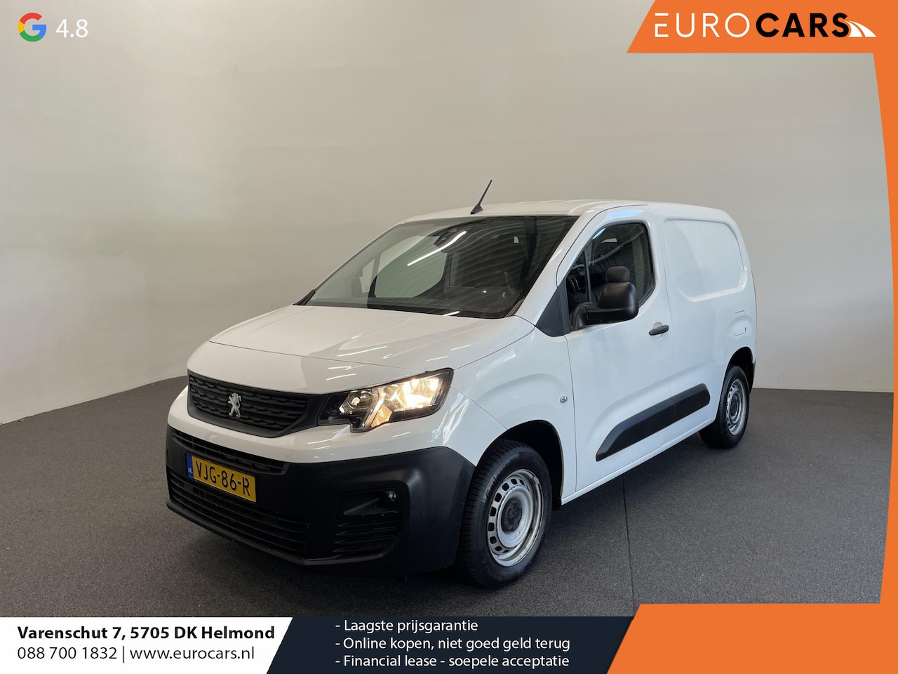 Peugeot Partner - 1.5 BlueHDI Premium Navigatie Apple Carplay Android Auto Parkeersensoren achter Cruise Con - AutoWereld.nl