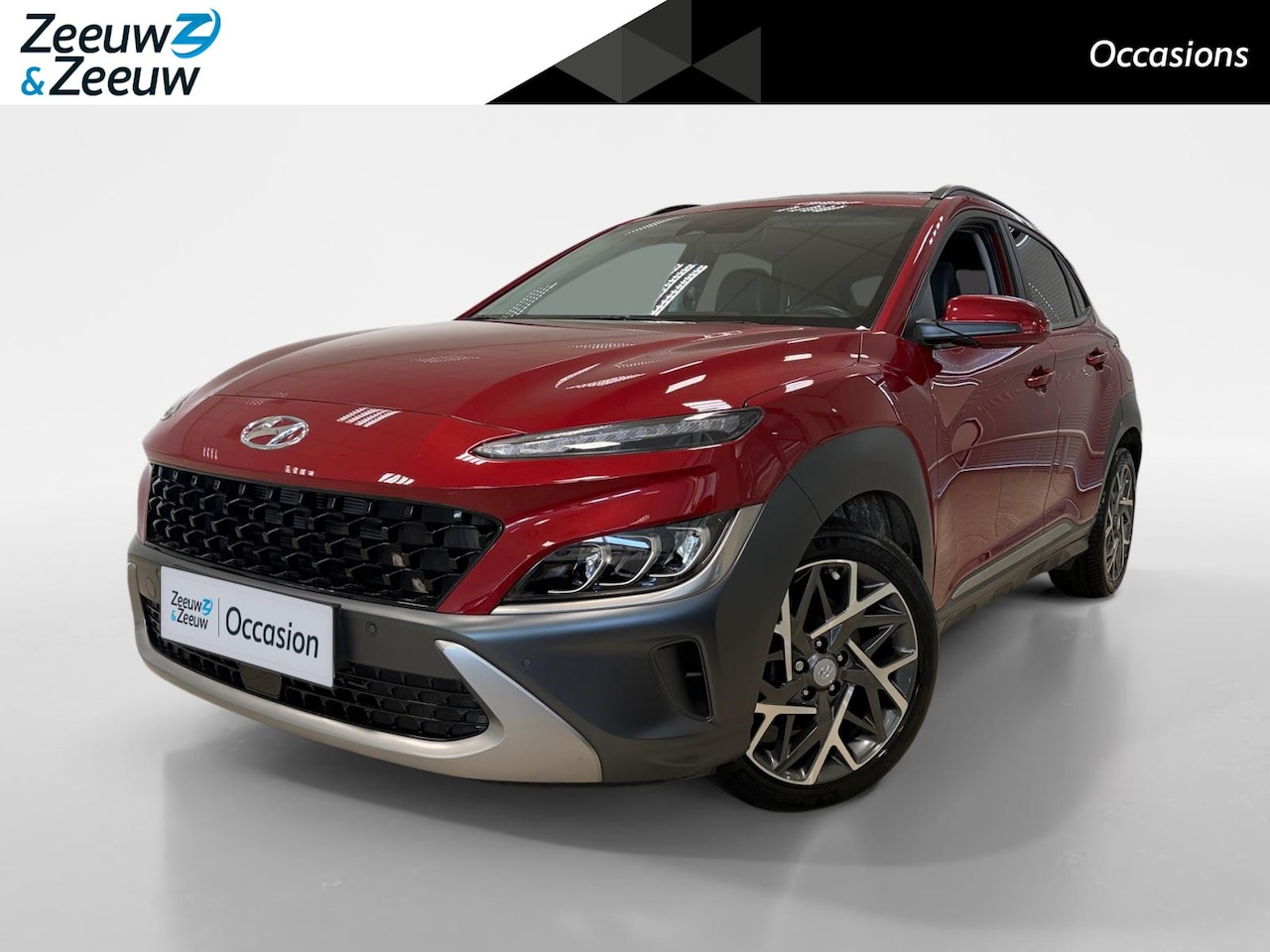 Hyundai Kona - 1.6 HYBRID | PREMIUM SKY | SCHUIF/ KANTEL DAK | 18'' VELGEN | LEDER | - AutoWereld.nl