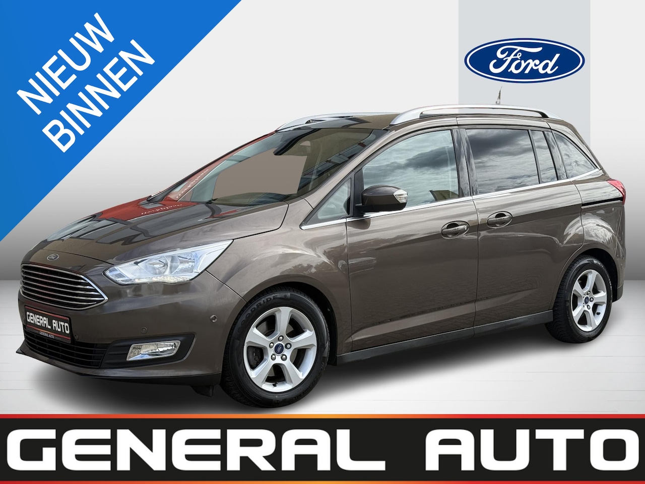 Ford Grand C-Max - 1.0 Titanium 7p. Navigatie, Nieuwe DistibutieRiem - AutoWereld.nl