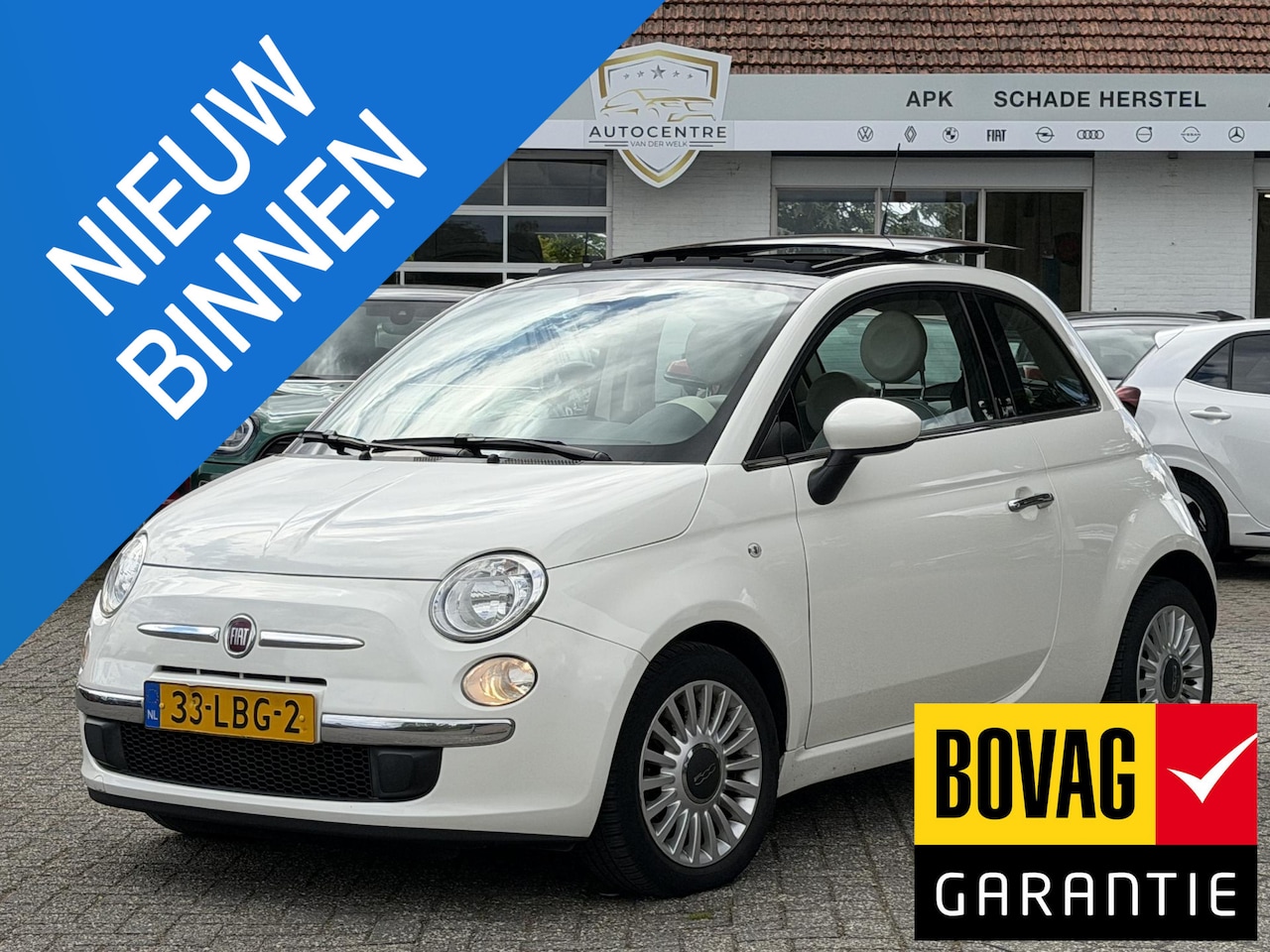 Fiat 500 - 1.2 Lounge AIRCO | PANO | BOVAG !! - AutoWereld.nl