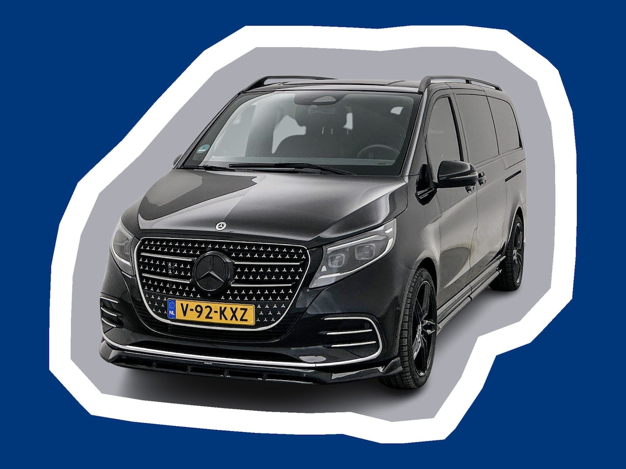 Mercedes-Benz V-klasse - V300d L3 AMG Line DC 4-Matic Spoilerset Elec schuifdeuren 360camera Dubbele cabine Trekhaa - AutoWereld.nl