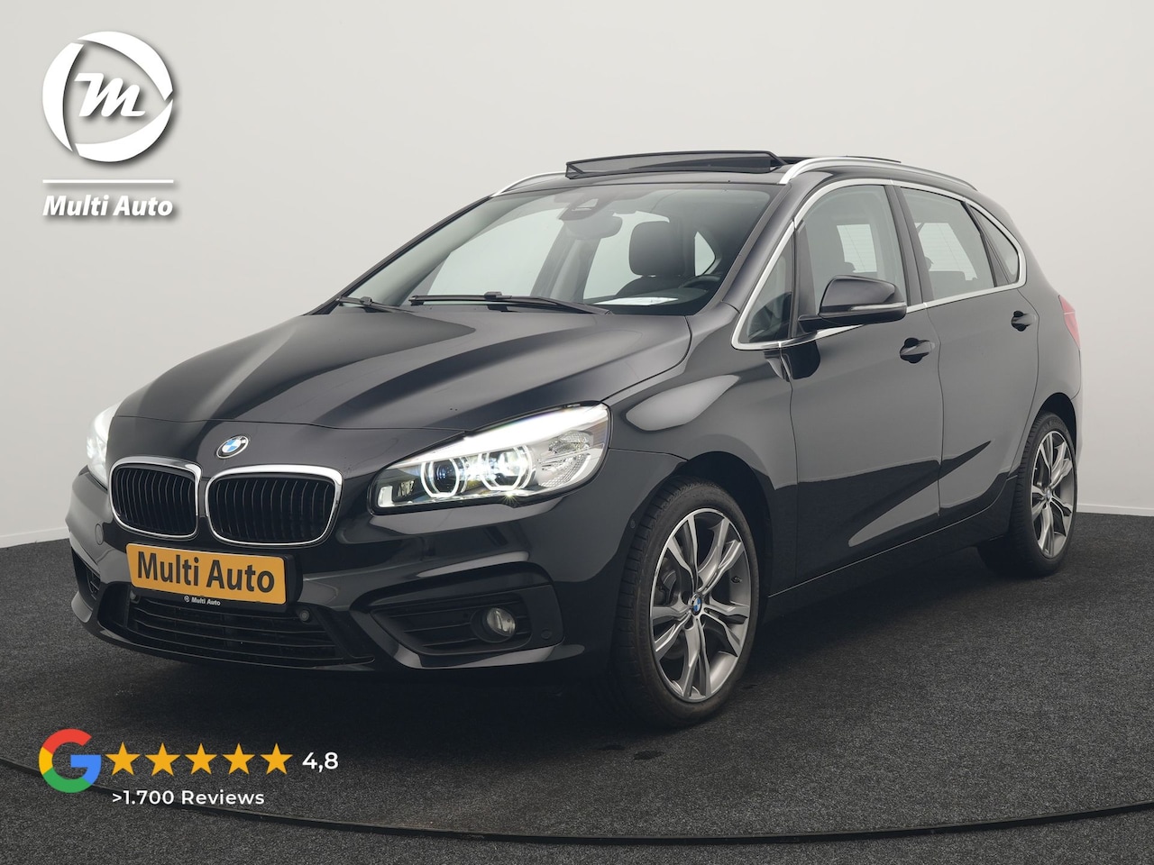 BMW 2-serie Active Tourer - 218i High Executive 136pk Dealer O.H. | Panodak | Voorstoelen Verwarmd | Keyless | LED Kop - AutoWereld.nl