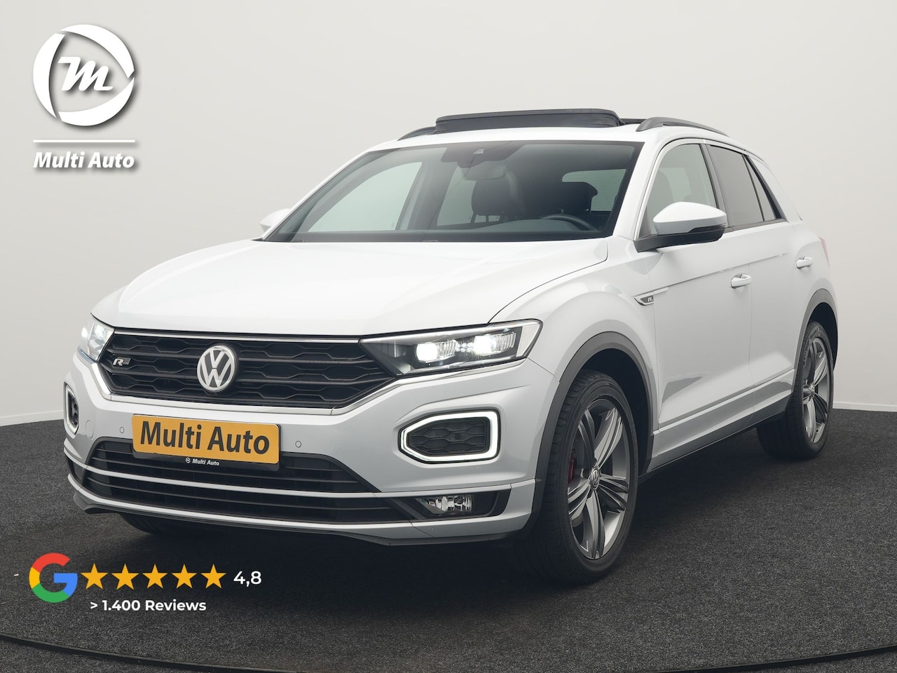 Volkswagen T-Roc - 1.5 TSI R-Line 150pk Dealer O.H. | Trekhaak Afn. | Panodak | Adaptive Cruise | Camera | Sp - AutoWereld.nl