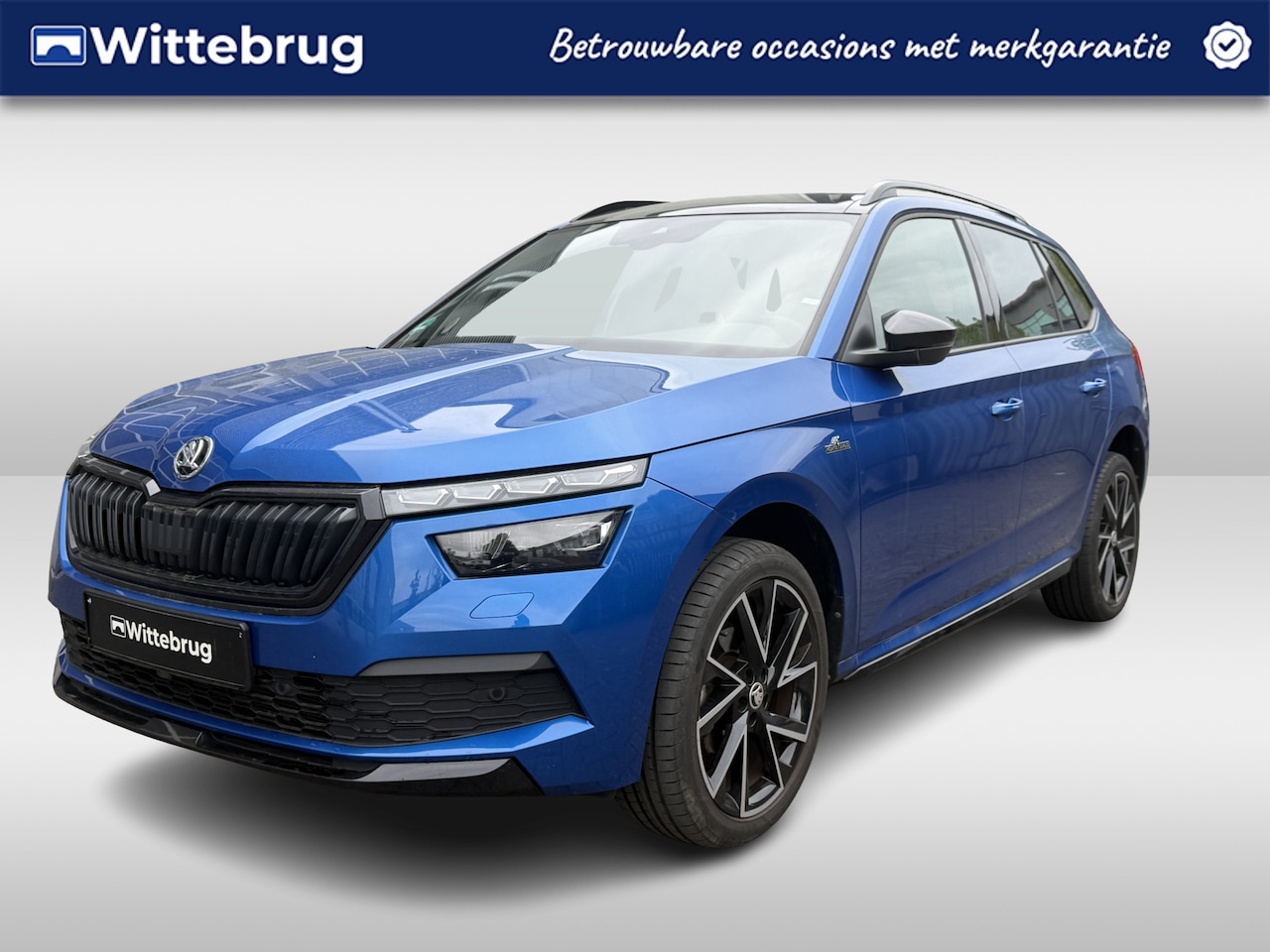 Skoda Kamiq - 1.5 TSI Monte Carlo DSG Automaat Panoramadak / 18" LM velgen / App-connect / Sportstoelen - AutoWereld.nl