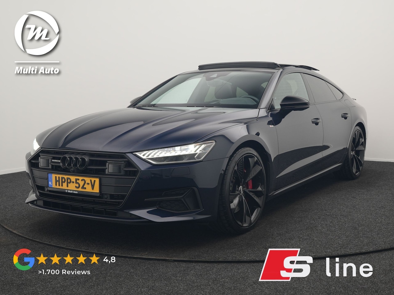 Audi A7 Sportback - 50 TFSI e Quattro 2x S Line PHEV 299pk | Trekhaak Af Fabriek | Panodak | Head Up | Adaptiv - AutoWereld.nl