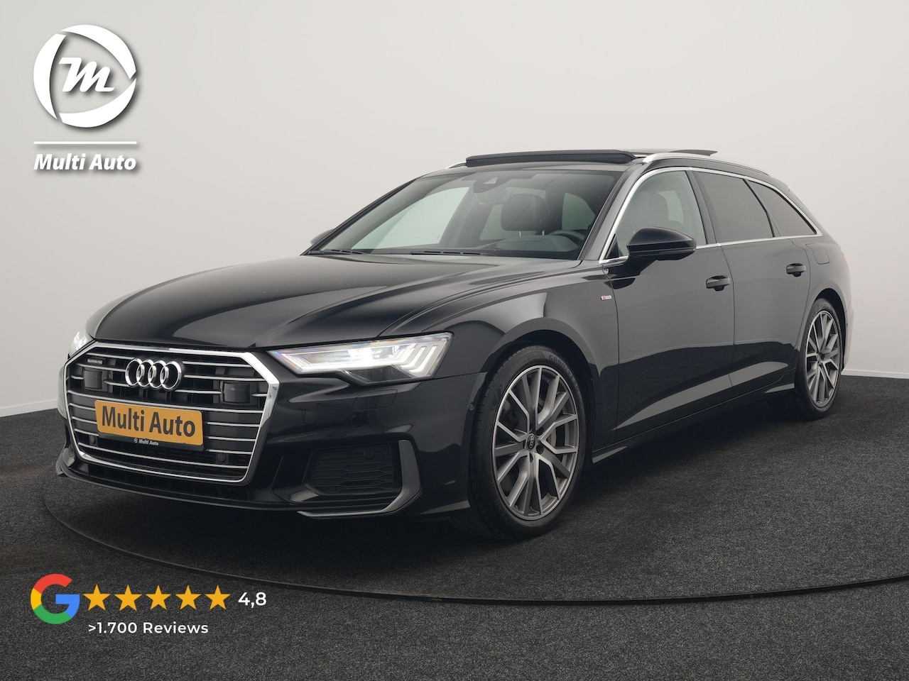 Audi A6 Avant - 50 TFSI e Quattro 2x S Line PHEV 300pk Dealer O.H. | Trekhaak Af Fabriek | Panodak | Head - AutoWereld.nl