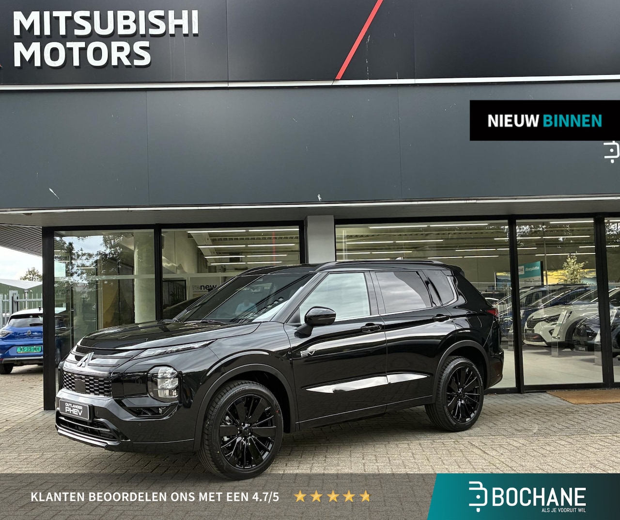 Mitsubishi Outlander - 2.4 PHEV BlackEdition NIEUW UIT VOORRAAD LEVERBAAR | BlackEdition | Lederen Bekleding | Ve - AutoWereld.nl